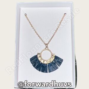 Bundle Sale 3 for $15 | Simply Noelle Blue Fan Necklace